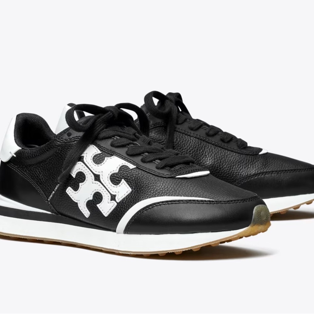 Tory Burch Black and White DESTINY TRAINER sneakers 🖤🤍